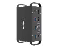 CANYON Stacja dokująca DS-95 2*4K UHD 14 w 1 USB-C Szara - 1333257 - zdjęcie 4
